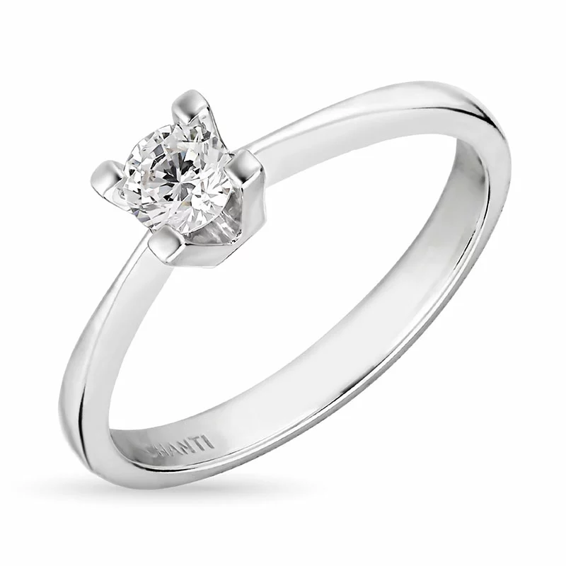 Zirkon Ring aus Silber - Solitär Ring - Modernen Solitärringe, kaufen eine Solitärring hier