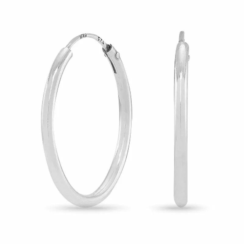 20 mm nordahl andersen kreole in rhodiniertem silber - Nordahl Andersen Schmuck