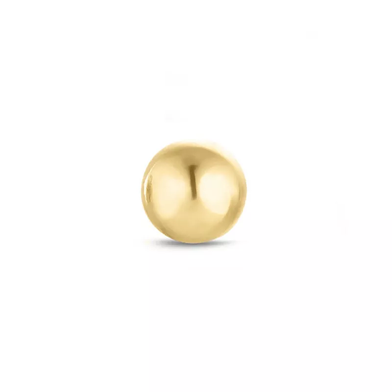 1/2 Paar 5 mm Ohrstecker in 14 Karat Gold - Gold Collection - Kugeln Ohrringe