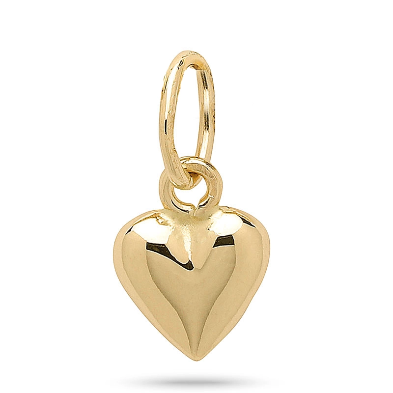 6 mm Herz Gold Anhänger aus 14 Karat Gold - Amoré - Anhänger
