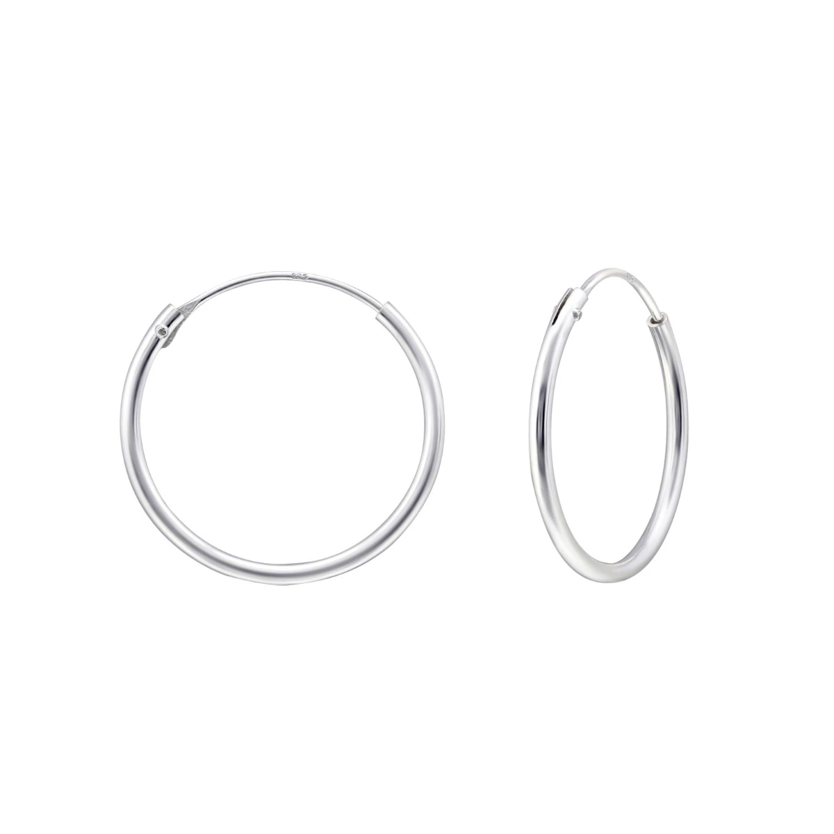 18 mm Kreole in Silber - Creolen aus Silber - Finden Sie hier moderne Silber Creolen