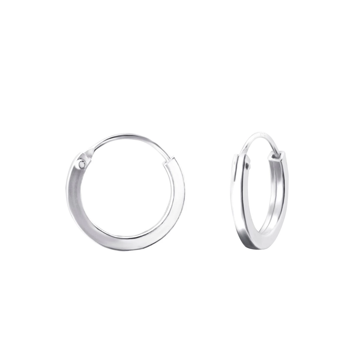 12 mm Kreole in Silber - Creolen aus Silber - Finden Sie hier moderne Silber Creolen