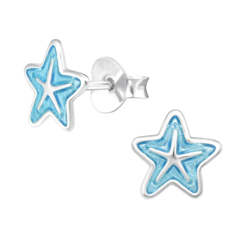Stern Kinderohrringe in Silber - Little Ones - Ohrringe