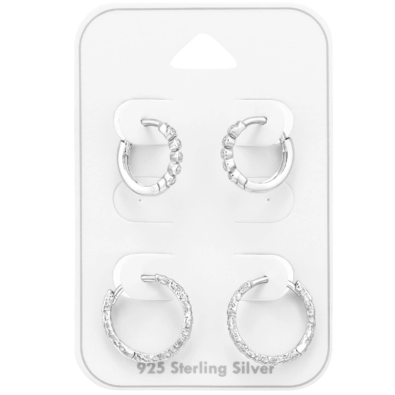 Kreole in Silber - Formen Schmuckset