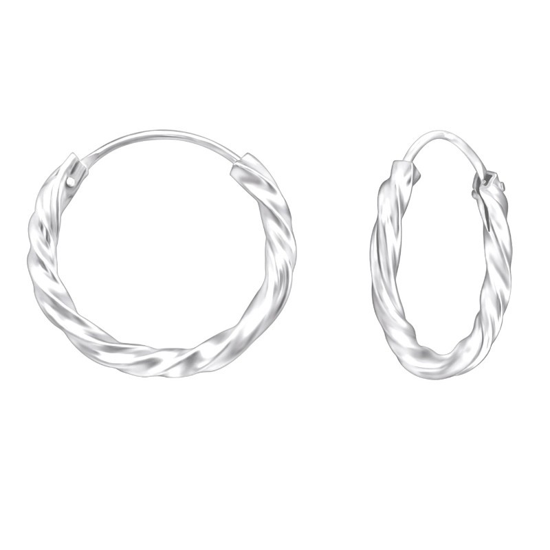 16 mm Kreole in Silber - Creolen aus Silber - Finden Sie hier moderne Silber Creolen