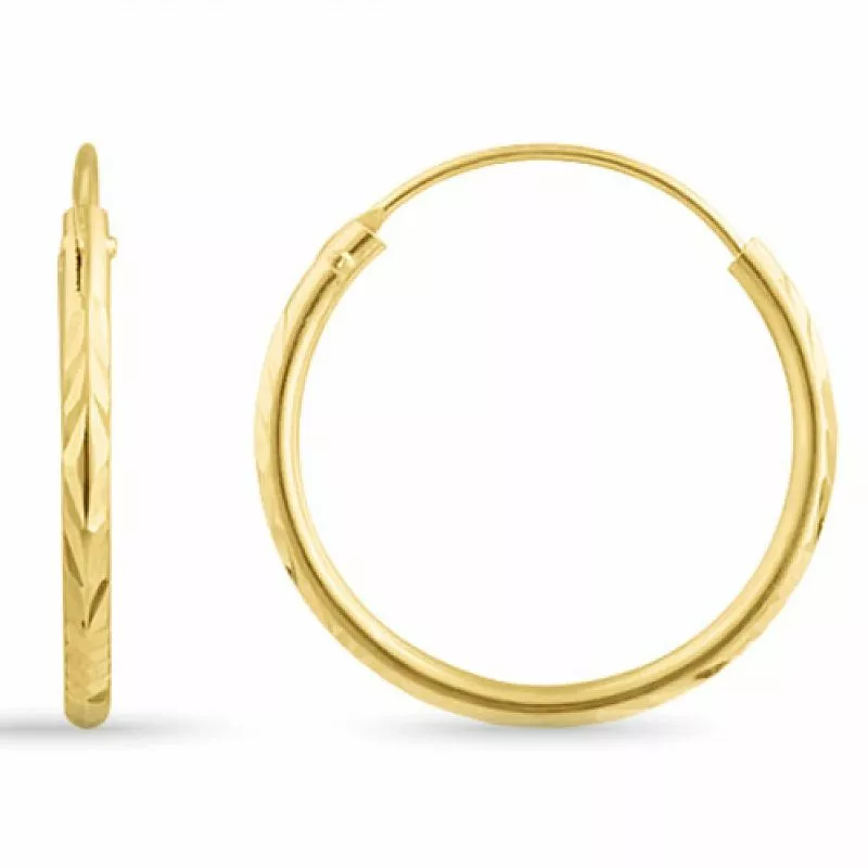Runder ohrringe in vergoldetem sterlingsilber - Rund Ohrringe - Schöne Runder Ohrringe in modernen Designs