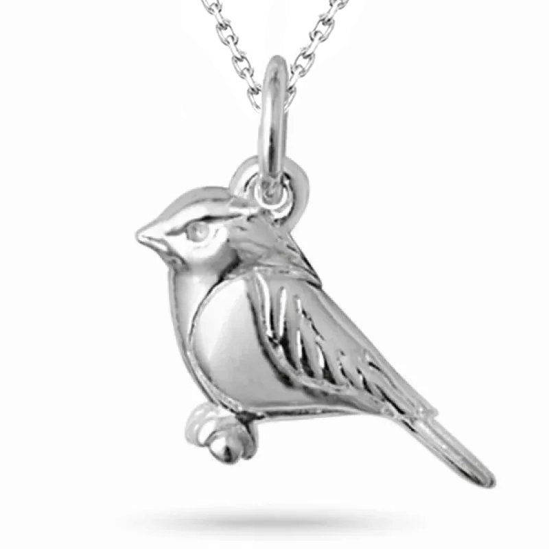 Vogel Halskette aus Silber und Anhänger aus Silber - Anhänger mit Vogel Motiv