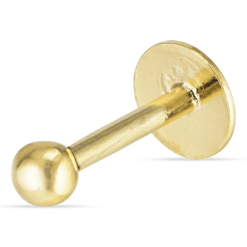 2,5 mm Kugel helix piercing in 9 Karat Gold - Gold Collection - Kugeln Ohrringe