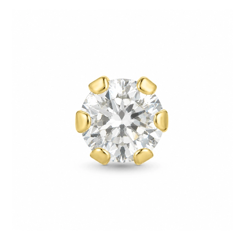 1/2 Paar Ohrring in 9 Karat Gold mit Zirkon - Gold Collection - Schmuck - Günstige Schmuck online kaufen hier auf Chanti