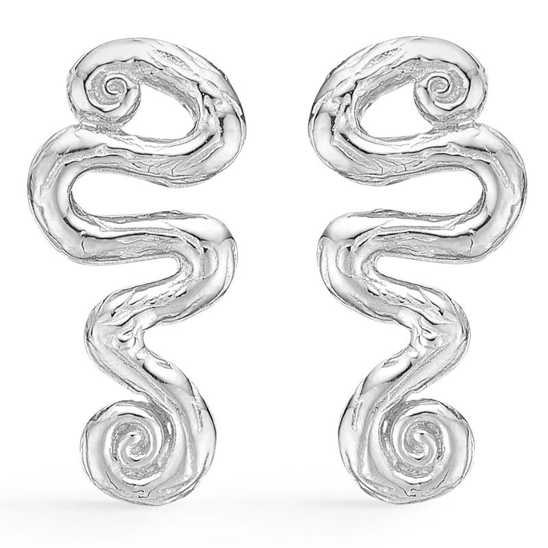 Studio Z Wave Ohrstecker in Silber - Silber Ohrringe