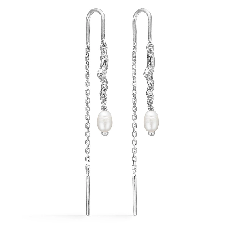Studio Z Tangled ketten ohrringe in Silber - Formen Lange Ohrringe