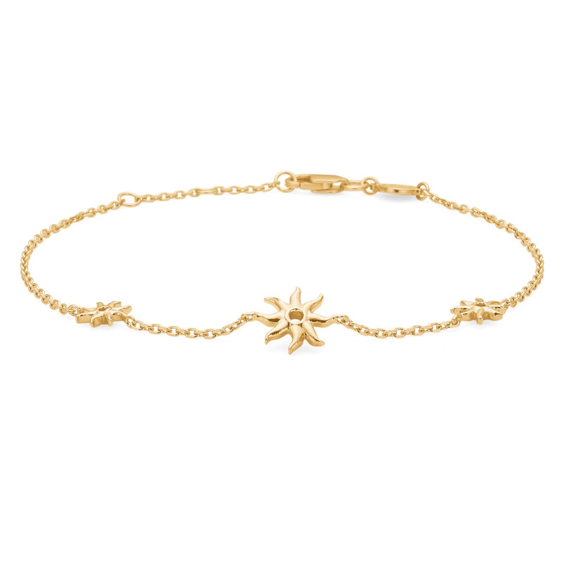 Studio Z Ocean Aura Armband in vergoldetem Sterlingsilber