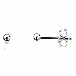 2 mm Scrouples Kugel Ohrringe in Silber - Kugeln Ohrringe