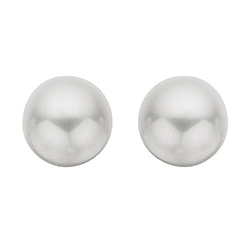 6 mm scrouples perle ohrringe in silber - Rund Ohrringe - Schöne Runder Ohrringe in modernen Designs