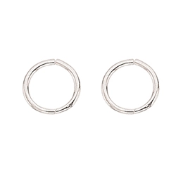 9 mm scrouples kreole in silber - Scrouples schmuck
