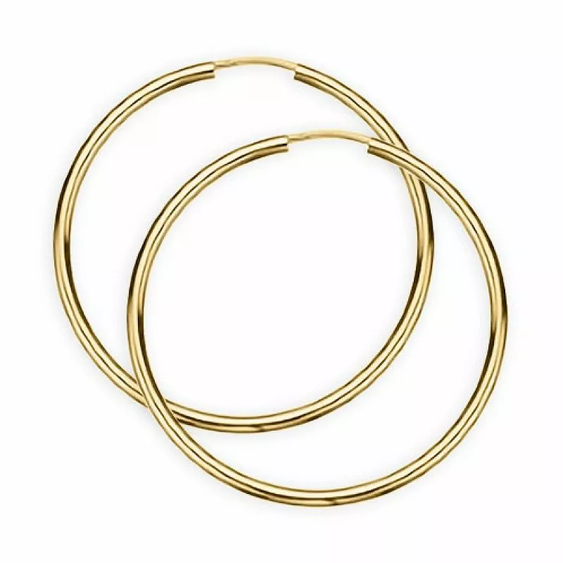40 mm Scrouples Kreole in vergoldetem Sterlingsilber - Scrouples schmuck