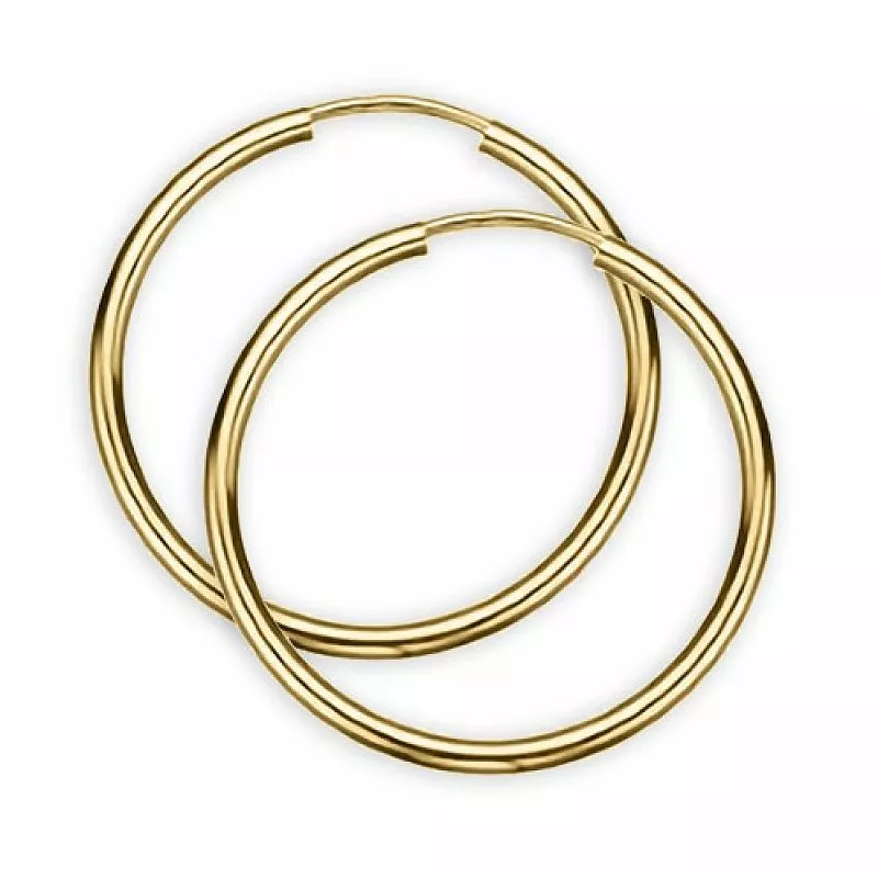 30 mm Scrouples Kreole in vergoldetem Sterlingsilber - Scrouples schmuck