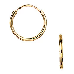 14 mm Aagaard Kreole in 14 Karat Gold - Aagaard Schmuck Ohrringe