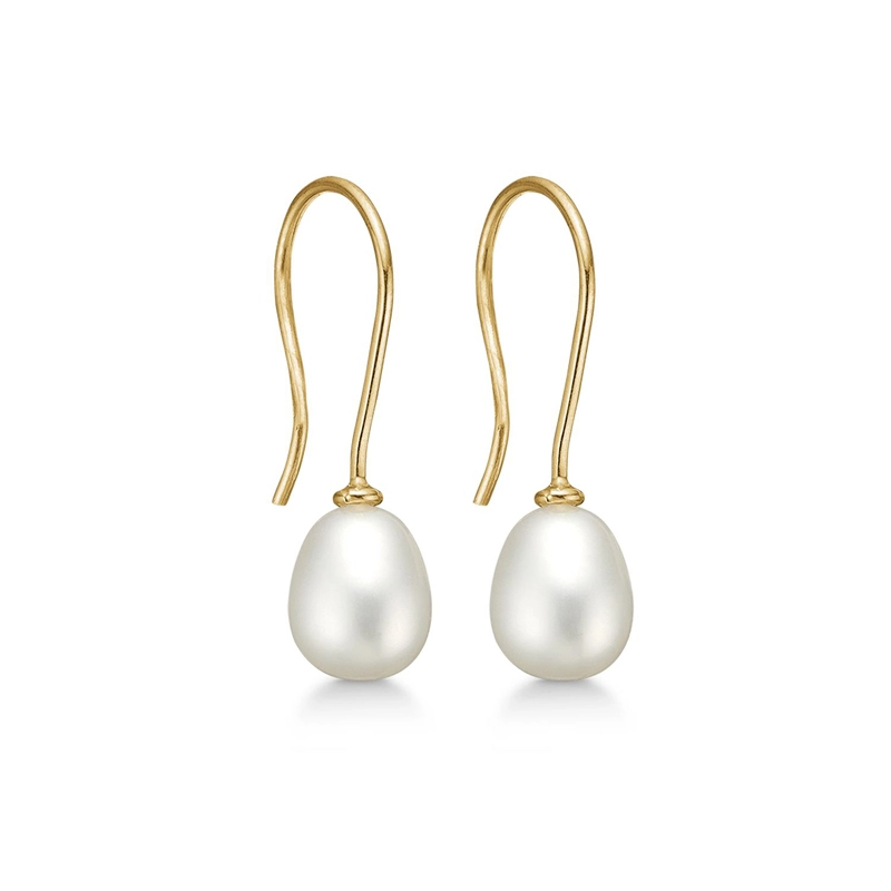 Støvring Design Perle Ohrringe in 8 Karat Gold - Støvring Design