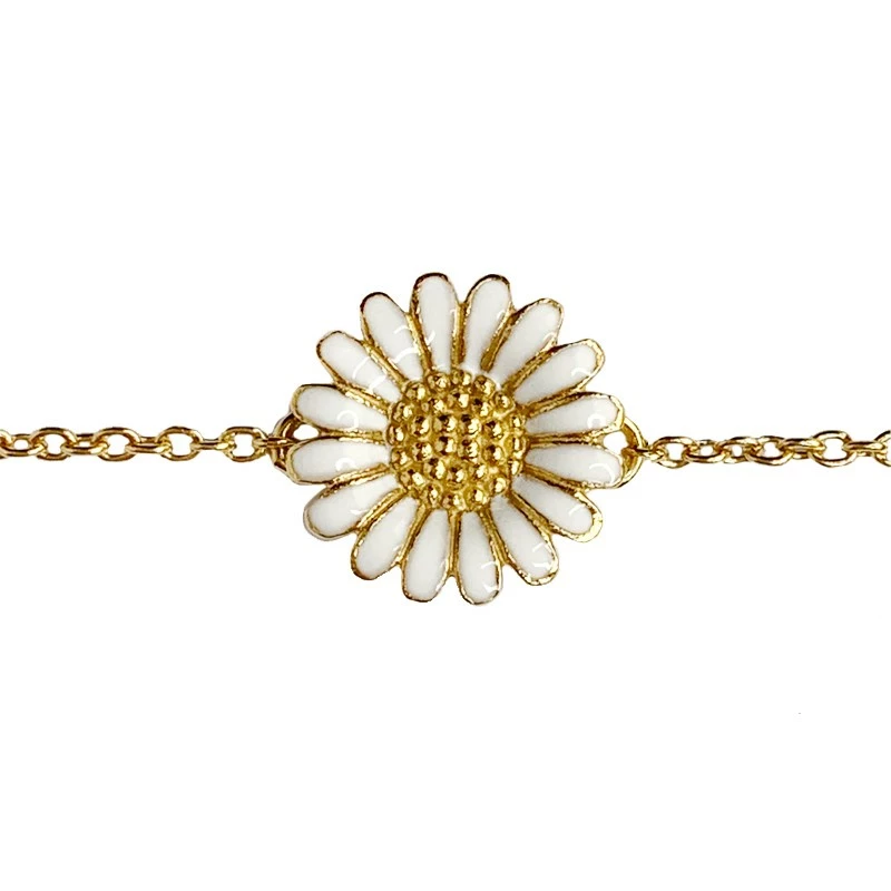 10 mm Siersbøl Marguerite Armband in vergoldetem Sterlingsilber - Marguerite Armbänder