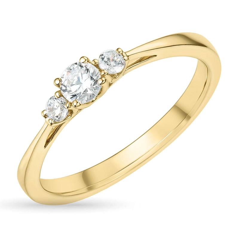 Zirkon Ring aus 9 Karat Gold - Zirkonia Ring - Finden Sie stilvollen Zirkon Ringe hier
