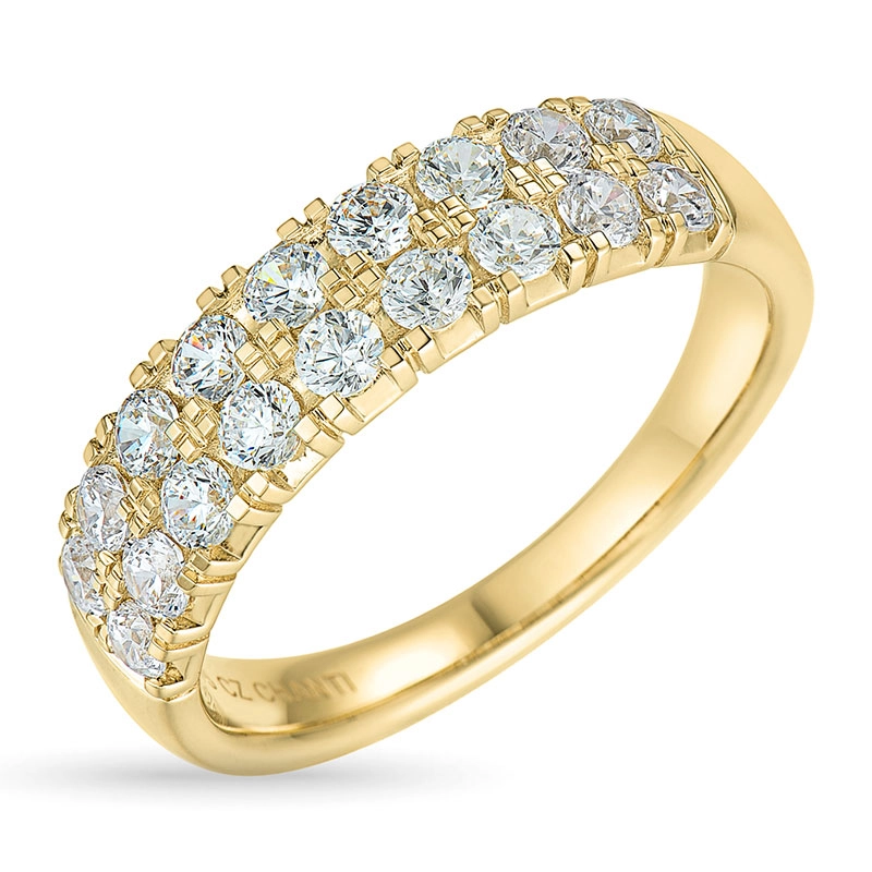 Zirkon Goldring aus 9 Karat Gold - Zirkonia Ring - Finden Sie stilvollen Zirkon Ringe hier