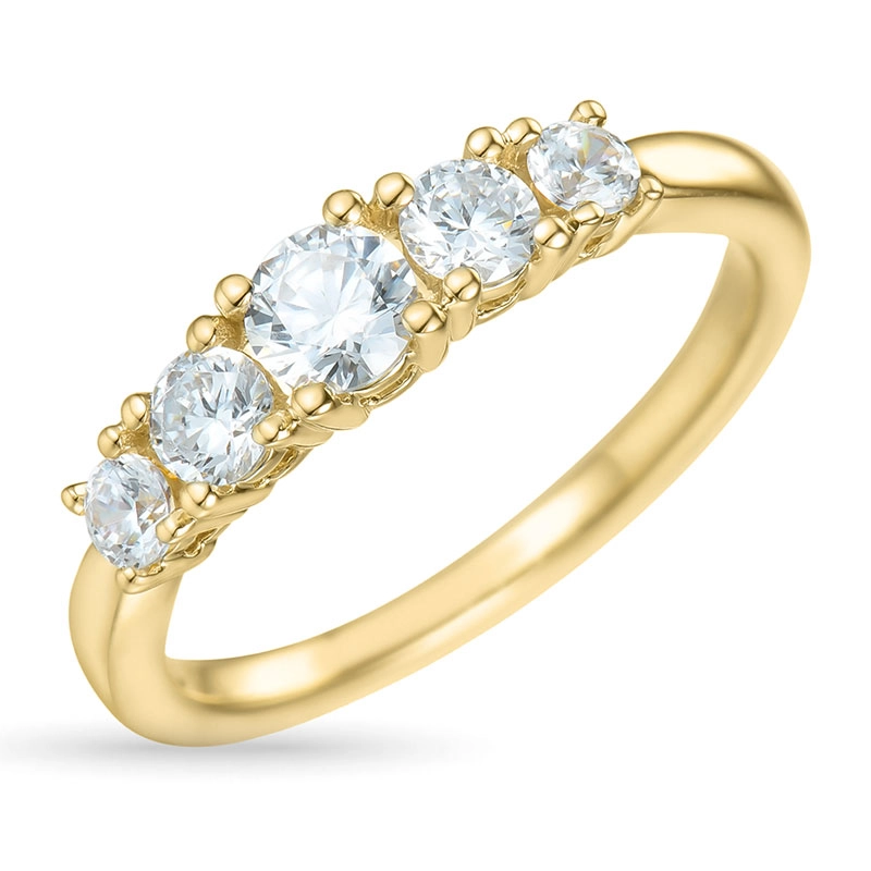 Zirkon Ring aus 9 Karat Gold - Zirkonia Ring - Finden Sie stilvollen Zirkon Ringe hier