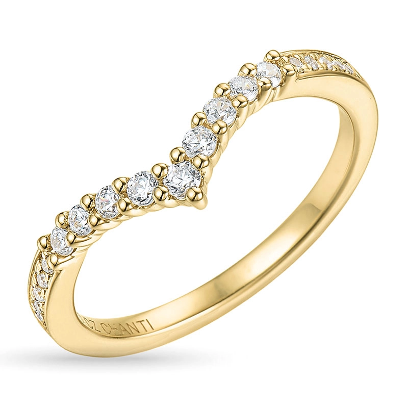 Zirkon Goldring aus 9 Karat Gold - Zirkonia Ring - Finden Sie stilvollen Zirkon Ringe hier