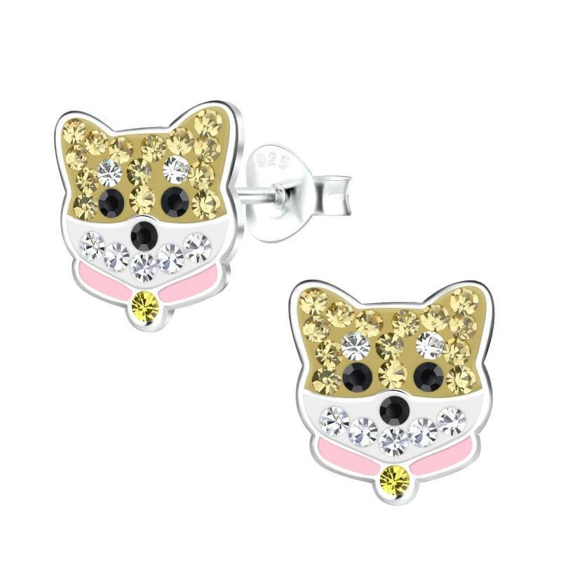 Hunde Kinderohrringe in Silber - Little Ones - Ohrringe