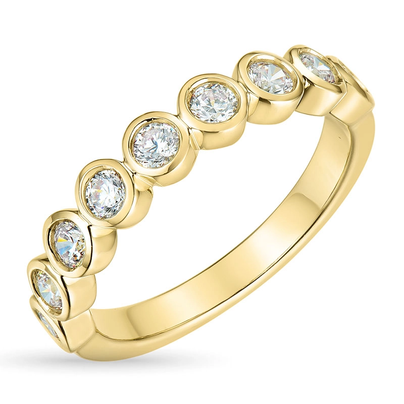 Zirkon Goldring aus 9 Karat Gold - Zirkonia Ring - Finden Sie stilvollen Zirkon Ringe hier