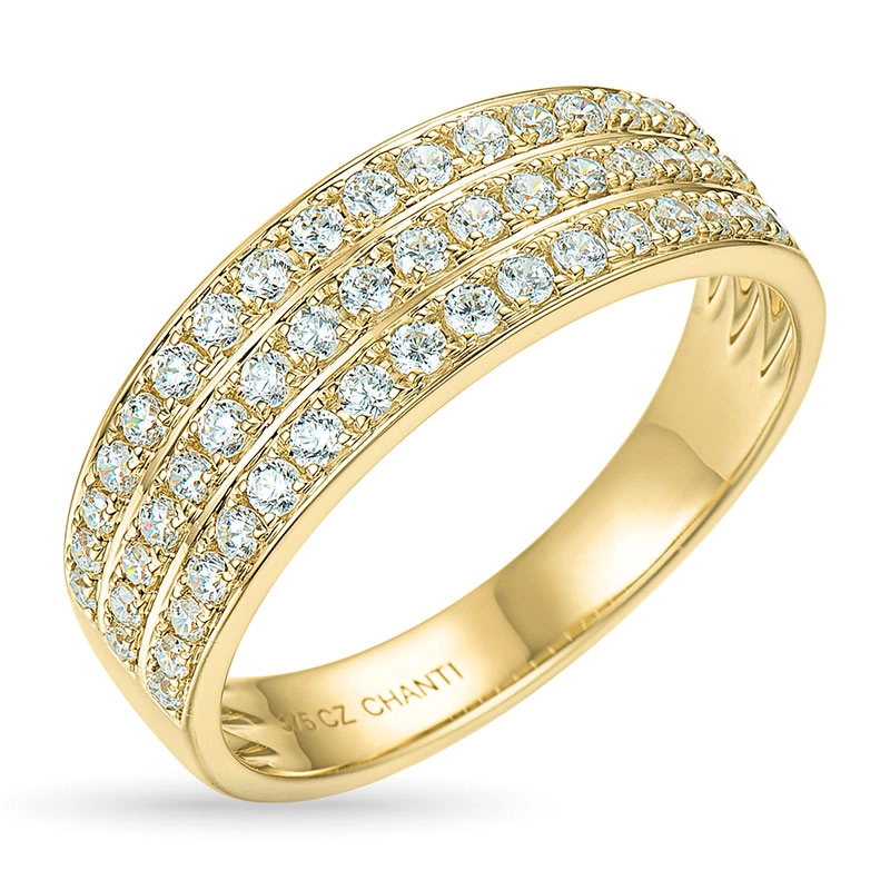 Zirkon Goldring aus 9 Karat Gold - Zirkonia Ring - Finden Sie stilvollen Zirkon Ringe hier