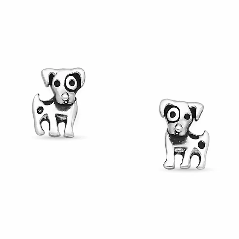 Hunde Ohrstecker in Silber - Little Ones - Ohrringe