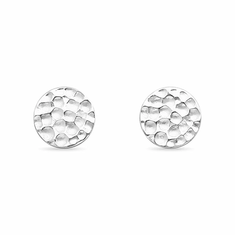 runden Ohrstecker in Silber - Rund Ohrringe - Schöne Runder Ohrringe in modernen Designs