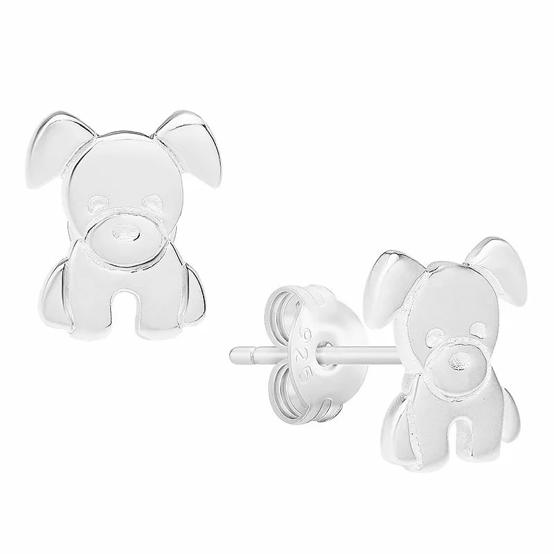 Hunde Ohrstecker in Silber - Little Ones - Schöne Hund Schmuck online kaufen auf Chanti