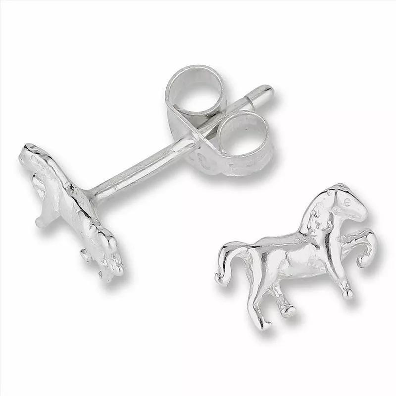 Kleinen pferde ohrstecker in silber - Ohrringe mit Pferd - Tolle Ohrringe - Schnelle Lieferung