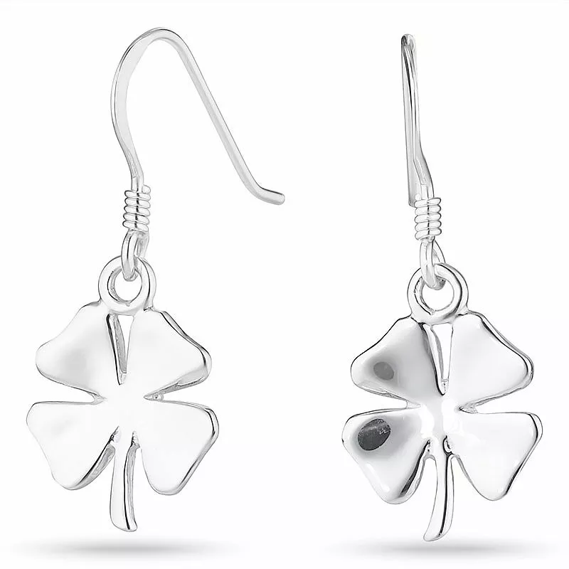 Kleeblatt Ohrringe in Silber - Kleeblatt Ohrringe