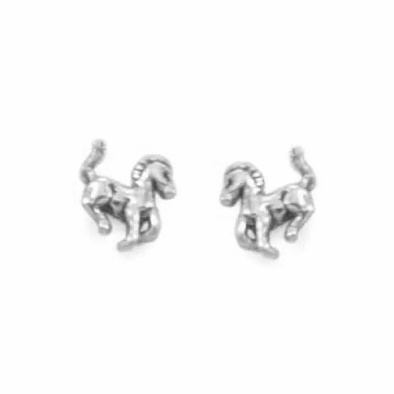 Kleinen pferde ohrstecker in silber - Ohrringe mit Pferd - Tolle Ohrringe - Schnelle Lieferung