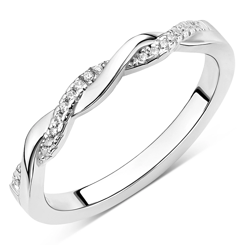 gewunden Zirkon Ring aus Silber - Schmuck - Günstige Schmuck online kaufen hier auf Chanti