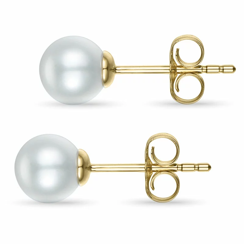 7 mm Perle Ohrstecker in 14 Karat Gold - Gold Ohrringe
