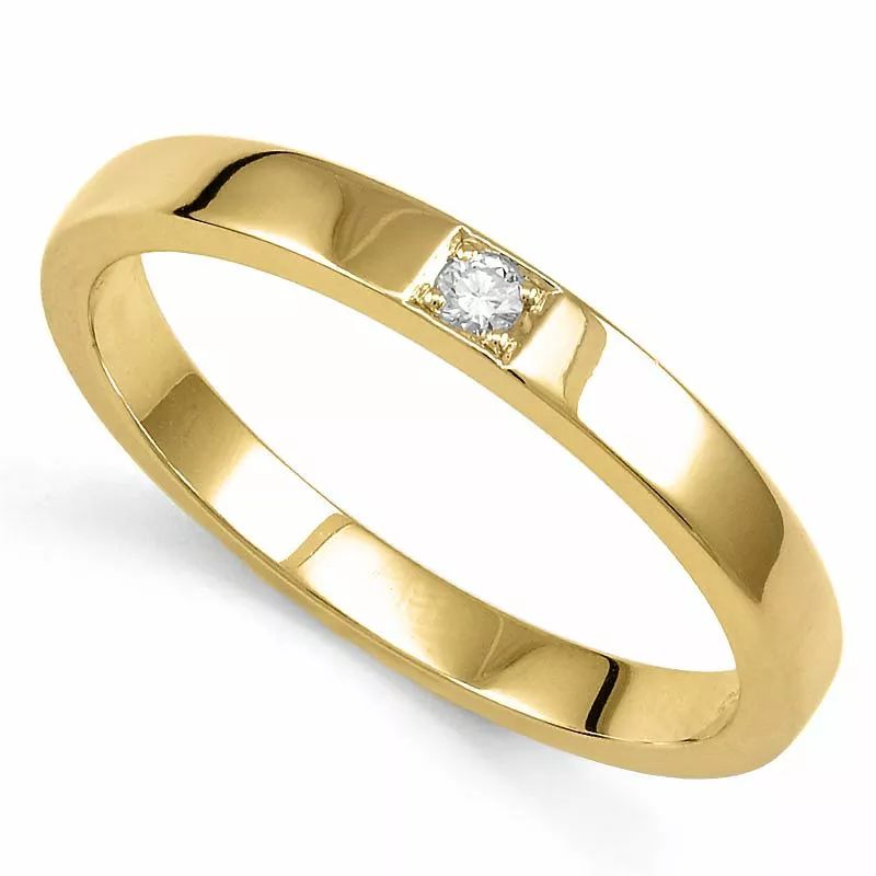Diamant Memoirering in 9 Karat Gold 0,03 ct - Memoirringe