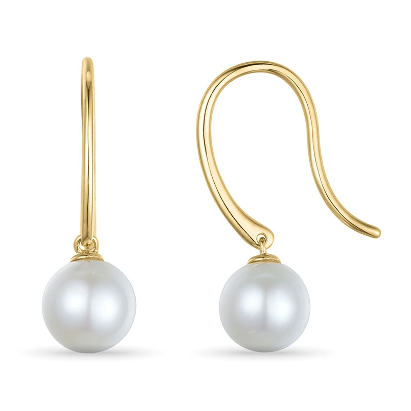 Perle Ohrringe in 9 Karat Gold - Naturperlen