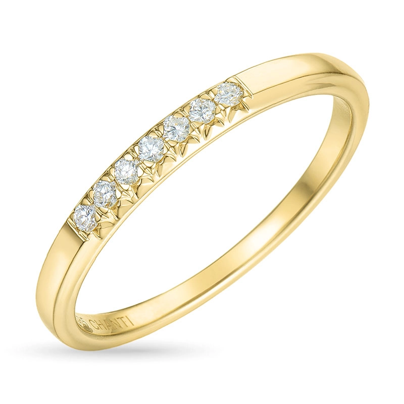 Diamant Memoirering in 14 Karat Gold 0,11 ct - Memoirringe