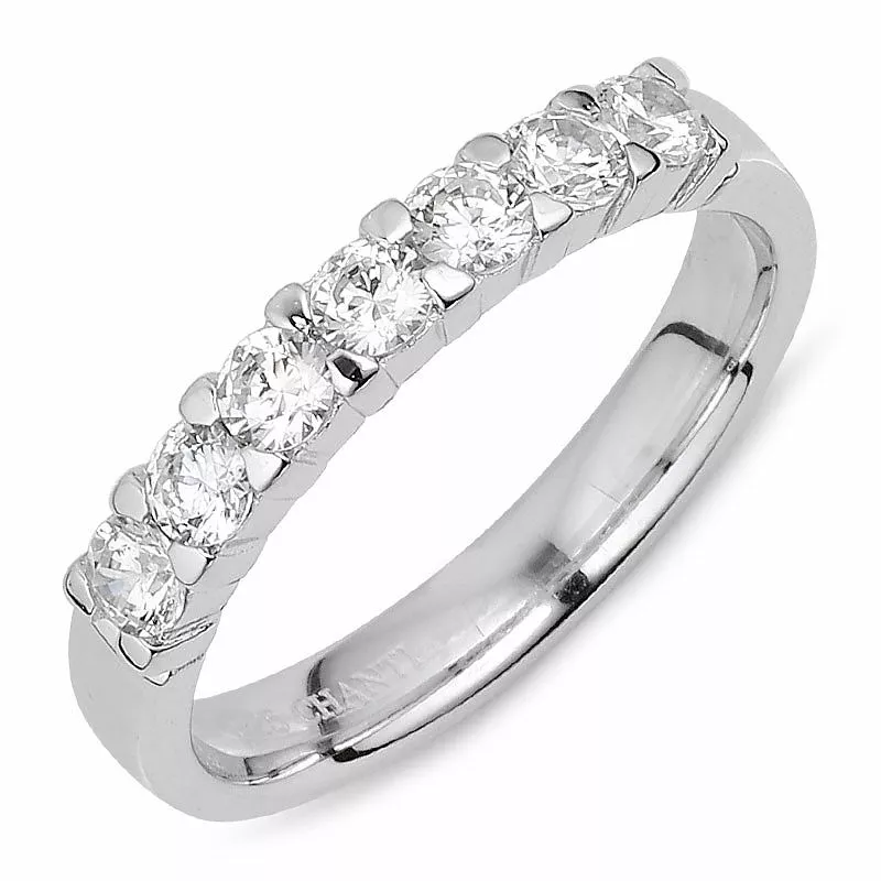 weißem Zirkon Ring aus Silber - Memoirering mit Zirkon - Finden Sie schöne Zirkon Memoireringe