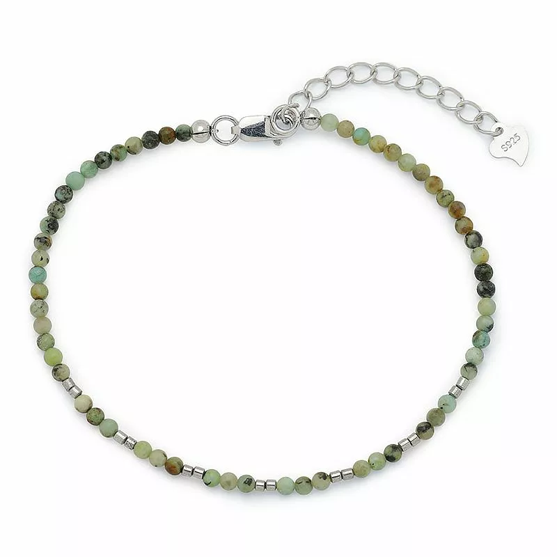 Armband mit Schmuckstein und hematite - Loom Stones - Enge Armbänder