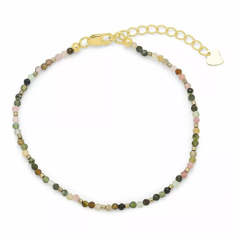 Armband mit Turmalin und hematite - Loom Stones - Enge Armbänder