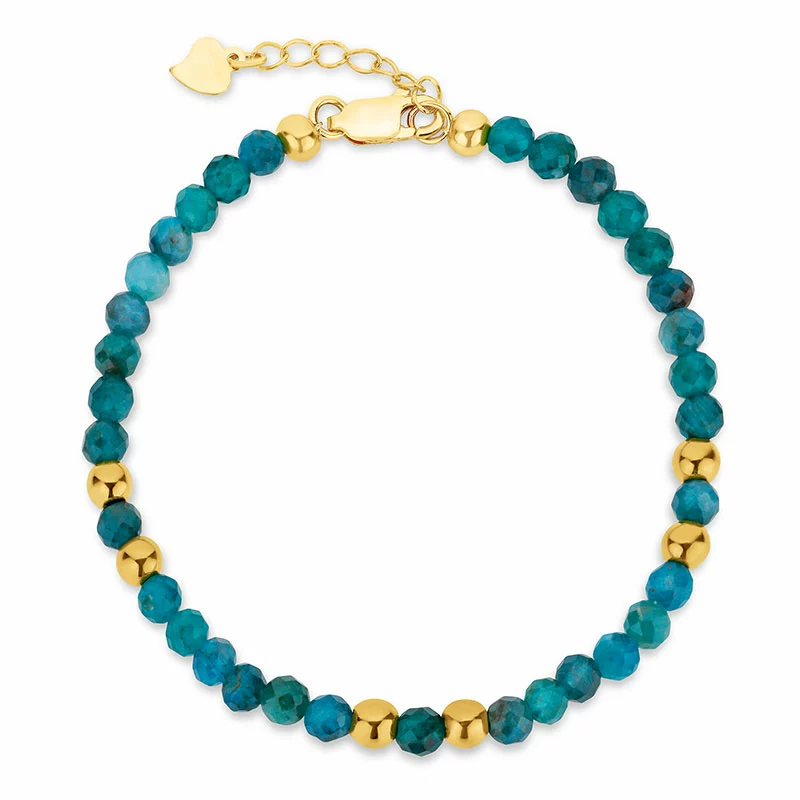 Armband mit Apatit - Loom Stones - Armbänder aus vergoldetem Silber – Breite Auswahl an Armbändern