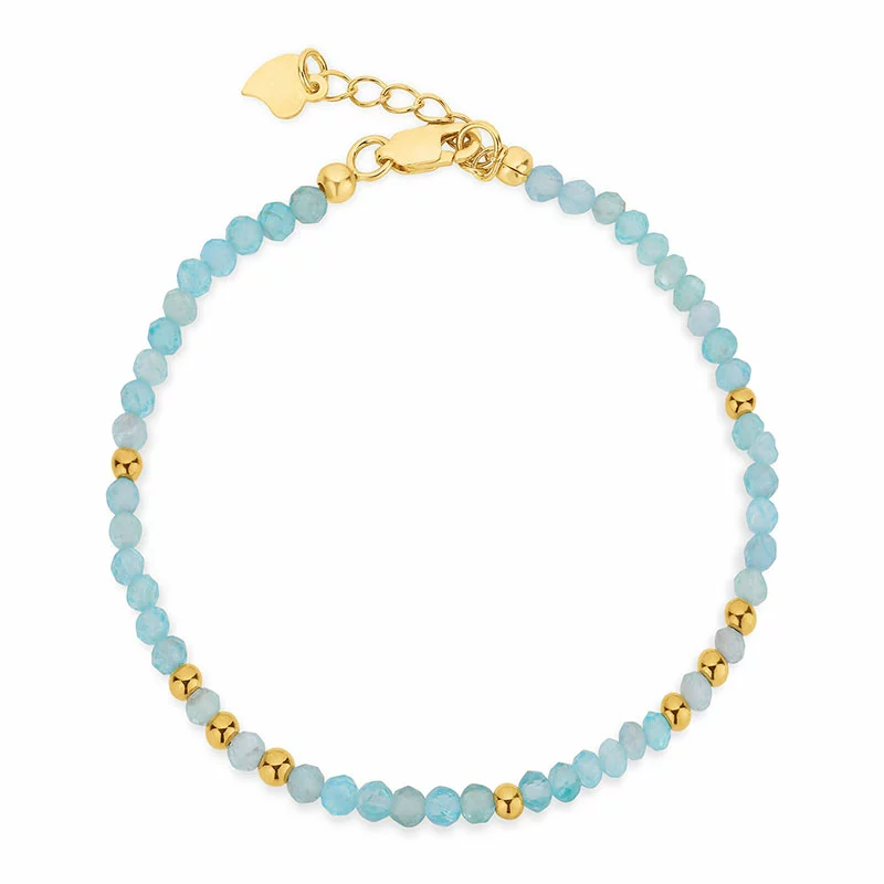 Armband mit Apatit - Loom Stones - Armbänder aus vergoldetem Silber – Breite Auswahl an Armbändern