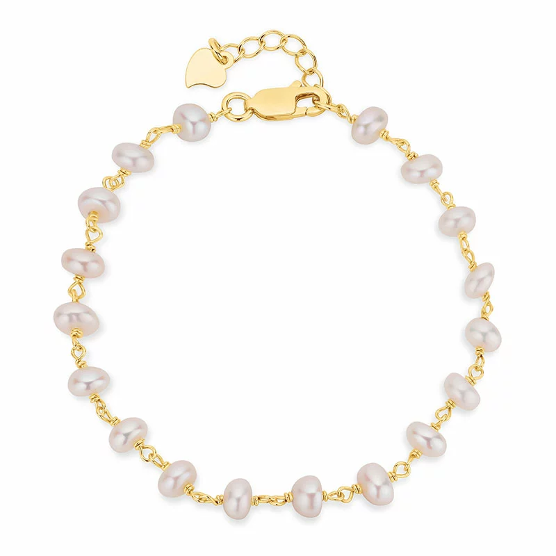 Perle Armband mit Perle. - Weiße Armbänder - Schöne Armbänder in Weiß online kaufen