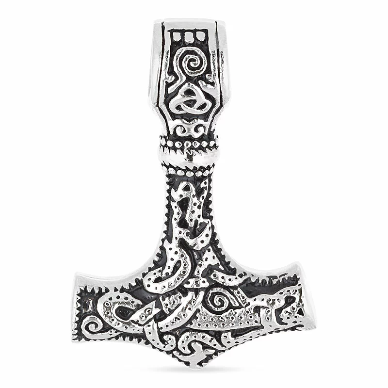 Thors Hammer Anhänger aus Stahl - Thors-Hammer-Anhänger - Kaufen Sie Anhänger mit Thors Hammer