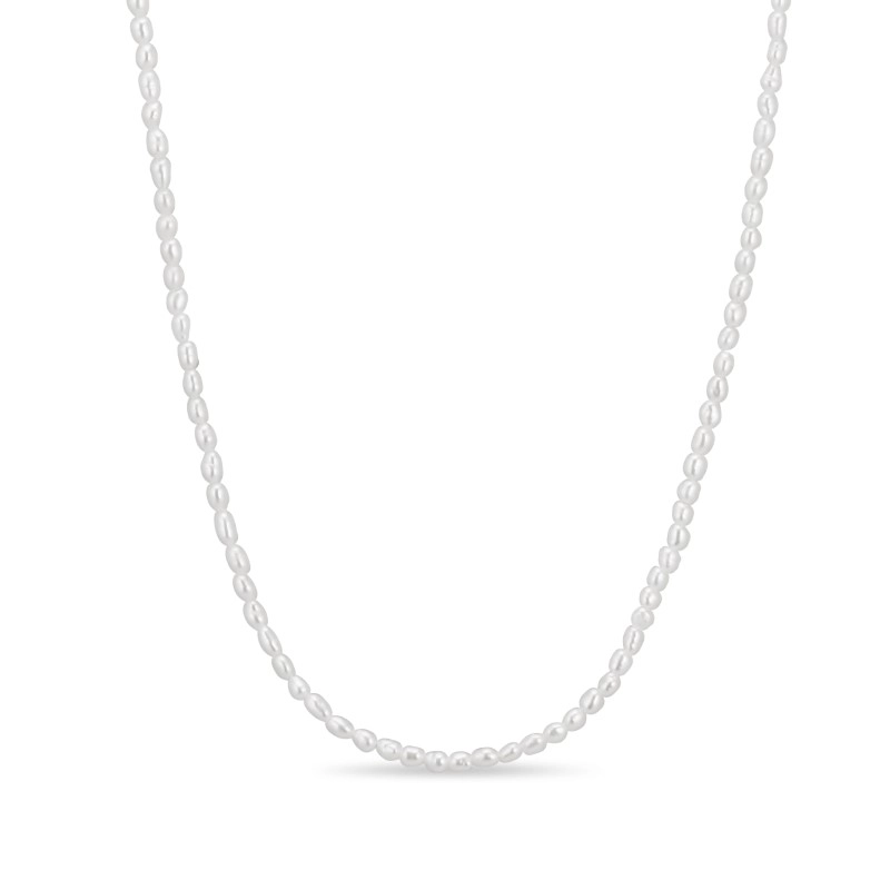 2 mm Halskette mit Süßwasserperle - Perlenschmuck - Schmuckstücke mit Perlen - Schnelle Lieferung